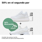 Zapatillas con Alza Invisible Mia Velucci · +6/+8/+10 cm · Unisex