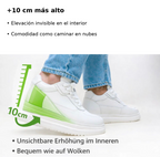 Zapatillas con Alza Invisible Mia Velucci · +6/+8/+10 cm · Unisex